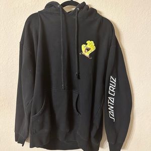 Santa Cruz XL SpongeBob black hoodie